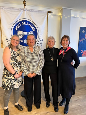 Stjórn Hb ásamt forseta2025smaller