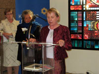 Forstöðumaður Gerðarsafns sagði gestum frá safninu Forstöðumaður Gerðarsafns sagði gestum frá safninu